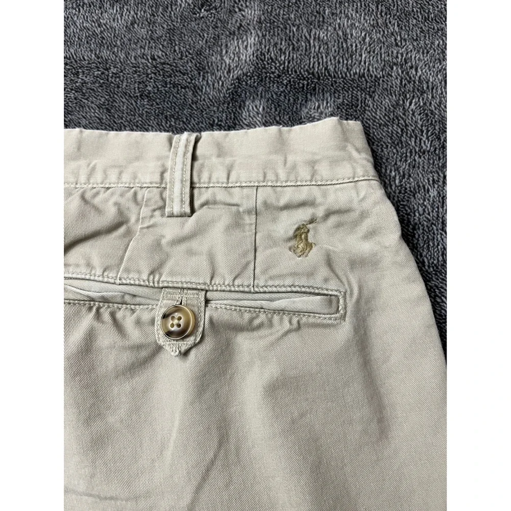 Polo Ralph Lauren Mens 36x30 Stretch Straight Fit Chino Pants Khaki Preppy